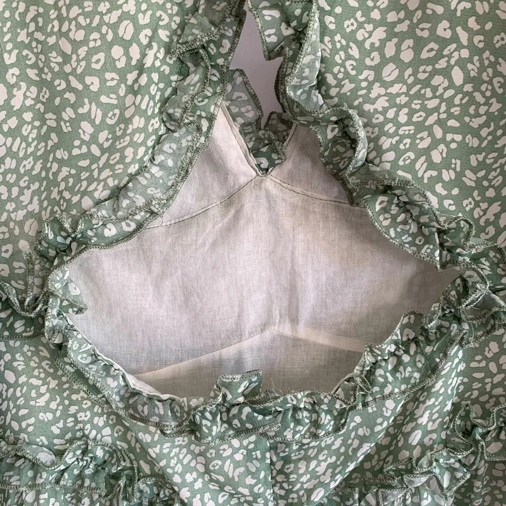L-LA V Neck Mini Dress Sz S - Picture 7 of 10